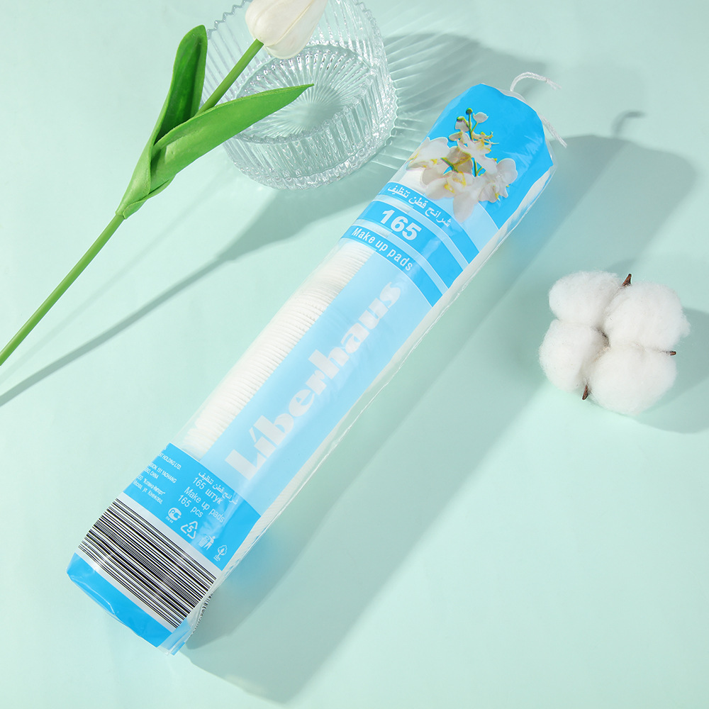 Amazon algodón cosmético 150 piezas de doble efecto desechable para la piel suave húmedo para los ojos y los labios algodón desmaculador