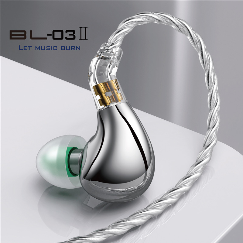 WGZBLON Auriculares con cable con gancho para la oreja Powerlong Enchufe en línea oreja colgante de estilo simple BL03 calidad de sonido hifi de segunda generación 4.4