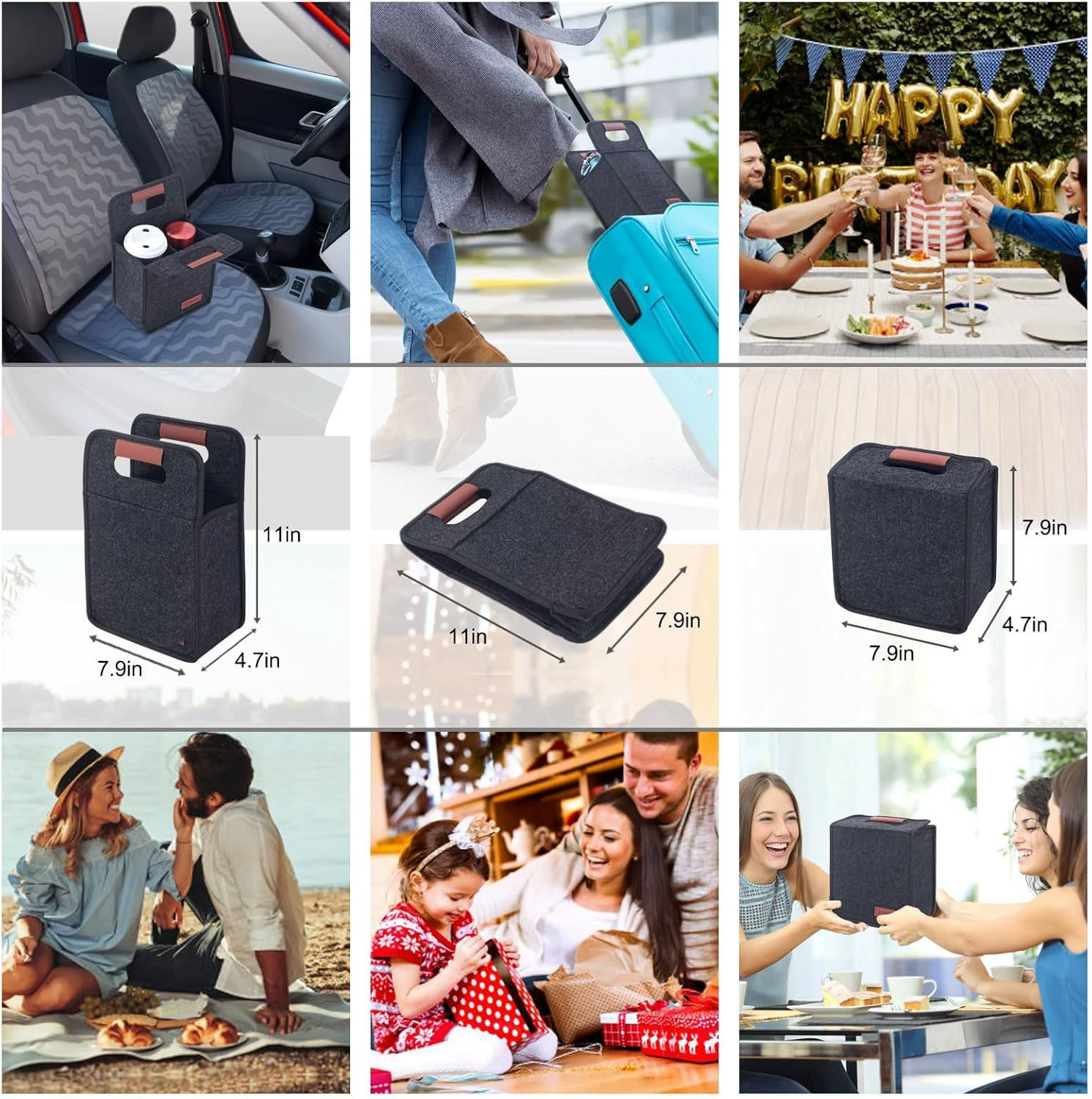 Handheld foldable suspenders for traveling, multi-use coffee thermos