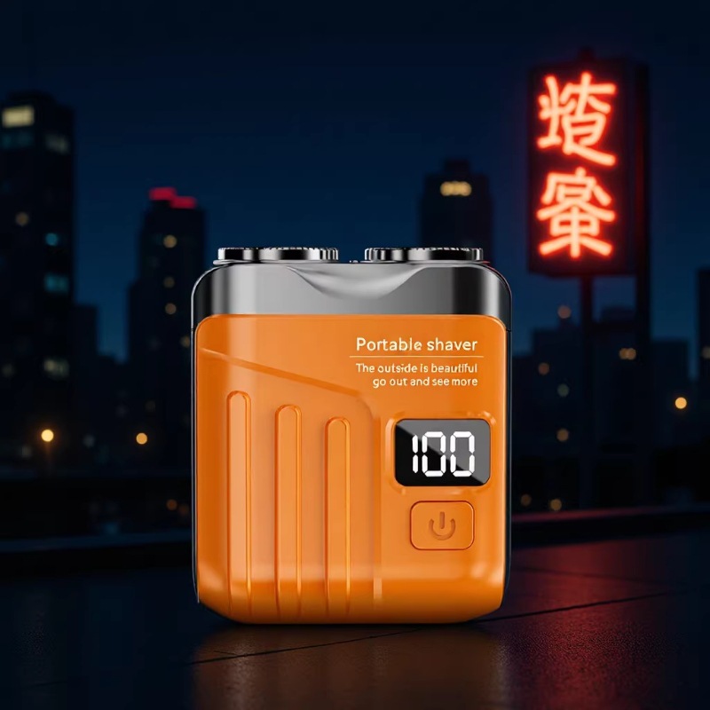 Family Portrait Razor New Fashion Electric Razor Portable Mini Double Head Beard Razor Boys Gift