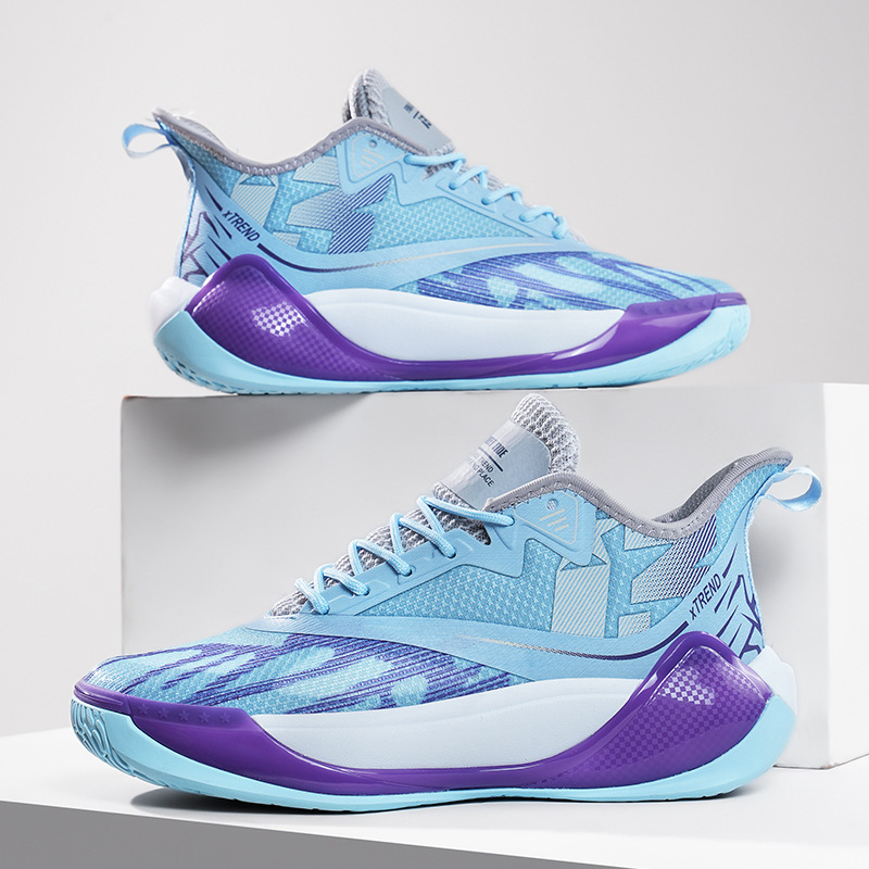 Iverson Breathable Sports Shoes Men's Practical Basketball Shoes Wear-Resistant Non-Slip Summer Trendy Cool Sneakers Trendy Shoes Lightweight