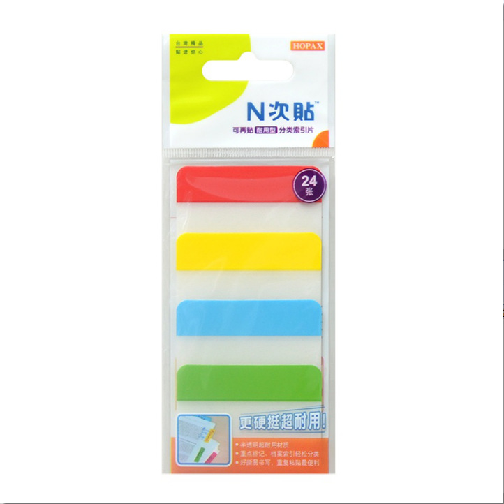 N pegatinas de plástico flecha transparente etiqueta pequeña fluorescente se puede volver a colocar índice de clasificación de plástico post-it pegatinas de Pepsi