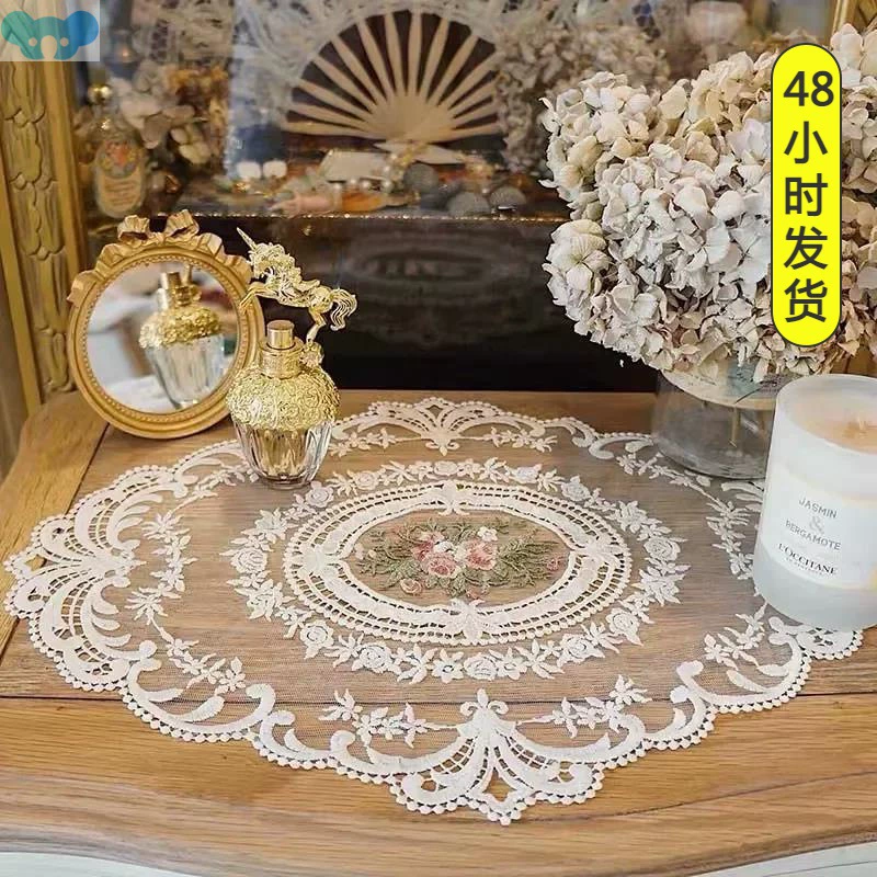 Nordic stylemat lace embroidry table cloth