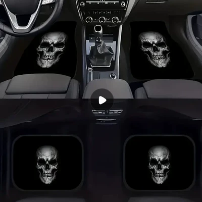 Temu Can Deliver Car Universal Four-Piece Set of Floor Mats for Main and Passenger Seats, Stain-Resistant, Wear-Resistant and Dust-Proof Floor Mats, Cab Mats (Avtomobil döşəmə paspasları) - temu-car-floor-mat-1-3344cm-two-piece-pack