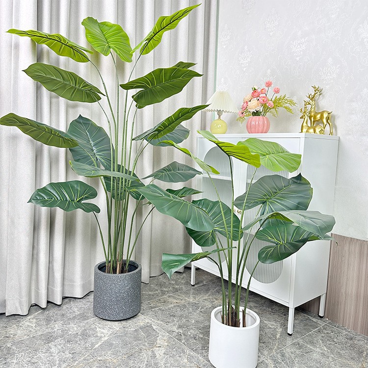 gran simulación de goteo de agua Guanyin planta de aterrizaje desmontaje árbol falso decoración interior sala de estar simulación de planta verde paisaje image 3