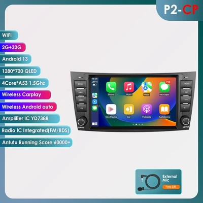8inch Suitable for Mercedes-Benz Old E-Class W211 W219 Cls Large-Screen Central Control Car Navigation System Carplay In-Car Device (DVD Navigation) - 232g-quad-core-wifi-version-carplay-8-inch-non-disc-mercedes-benz-w219