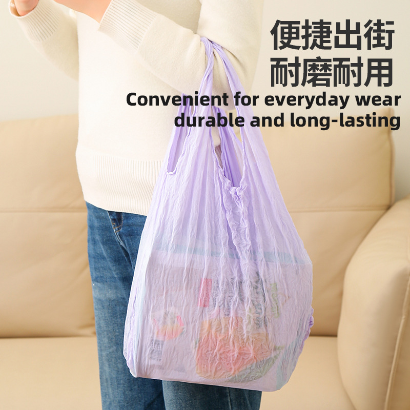 Bolsa de burbujas retráctil portátil de gran capacidad, bolsa de compras ecológica, bolsa de viaje, bolsa de compra grande engrosada portátil de un solo hombro