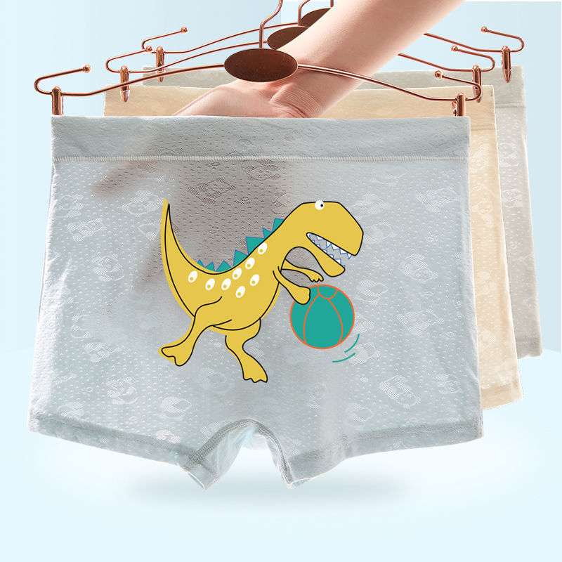 Children's Modal Underwear Boys Summer Thin Breathable Cartoon Boxer Shorts for Small and Medium-Sized Children Without Butt Pinching Children's Modal Underwear Boys Summer Thin Breathable Cartoon Boxer Shorts for Small and Medium-Sized Children Without Butt Pinching