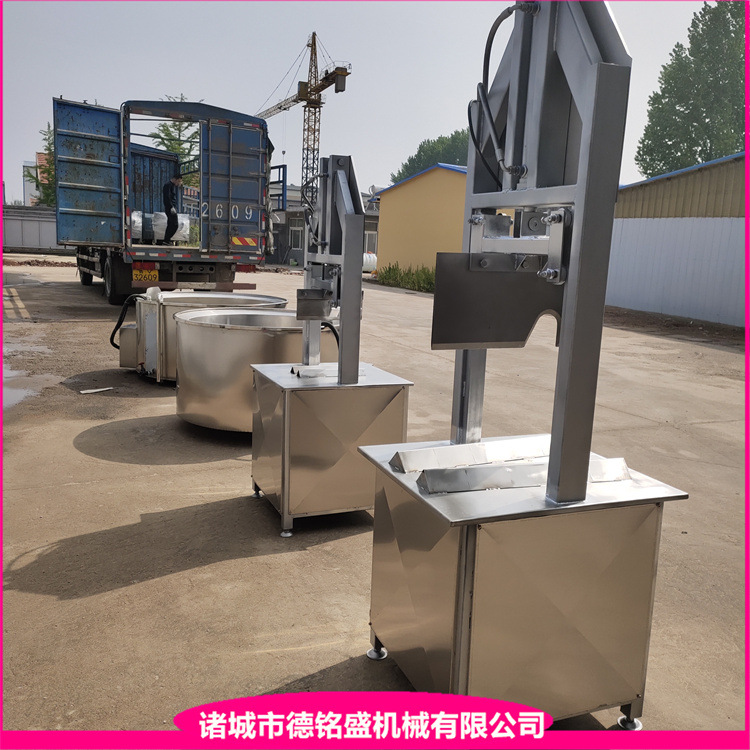 铡牛头设备 加大型牛头劈半机 鲜猪头羊头切割劈半机