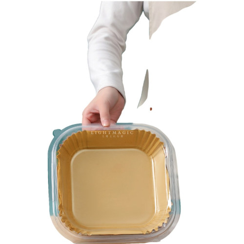 Circular vacuum-formed film 20*4.550 sheets air fryer paper dedicated paper white air fryer dedicated paper wholesale