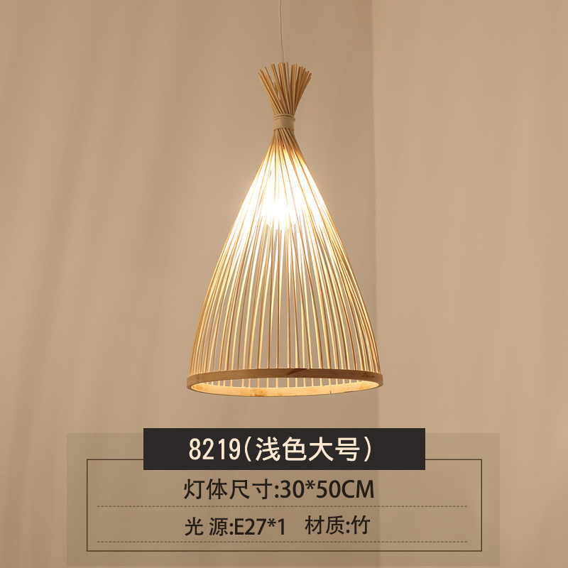 Candelabro de restaurante, salón de té de bambú, personalidad creativa Zen, simple, casa de familia de estilo japonés, sala de estar, candelabro de bambú