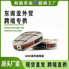 6001滤毒盒有机蒸汽酸性气体甲醛过滤盒椰壳活性炭跨境东南亚专供