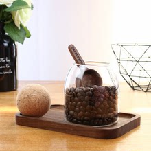 圓球軟木塞網紅玻璃罐 茶葉密封罐 吧台儲物花果茶 咖啡豆展示瓶