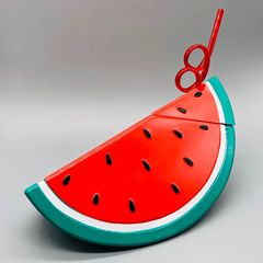 ins cartoon children student pineapple shaped plastic cup watermelon lemon summer straw cup handy water cup