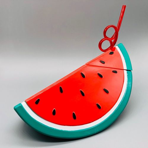 ins cartoon children student pineapple shaped plastic cup watermelon lemon summer straw cup handy water cup