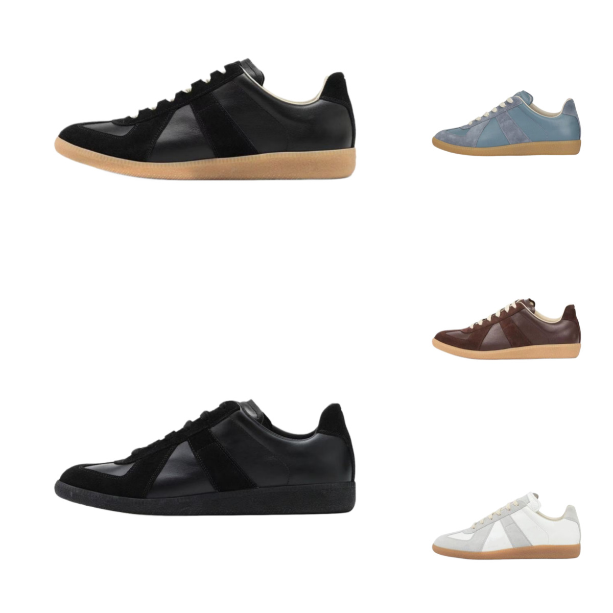 Cross-border Margiela MM6 German training shoes for men and women, versatile low-top casual sneakers for couples, unisex style