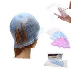 Silicone hair dye cap manufacturer direct sales hair dye cap baked oil cap silicone hair dye cap highlight color cap silicone highlight cap