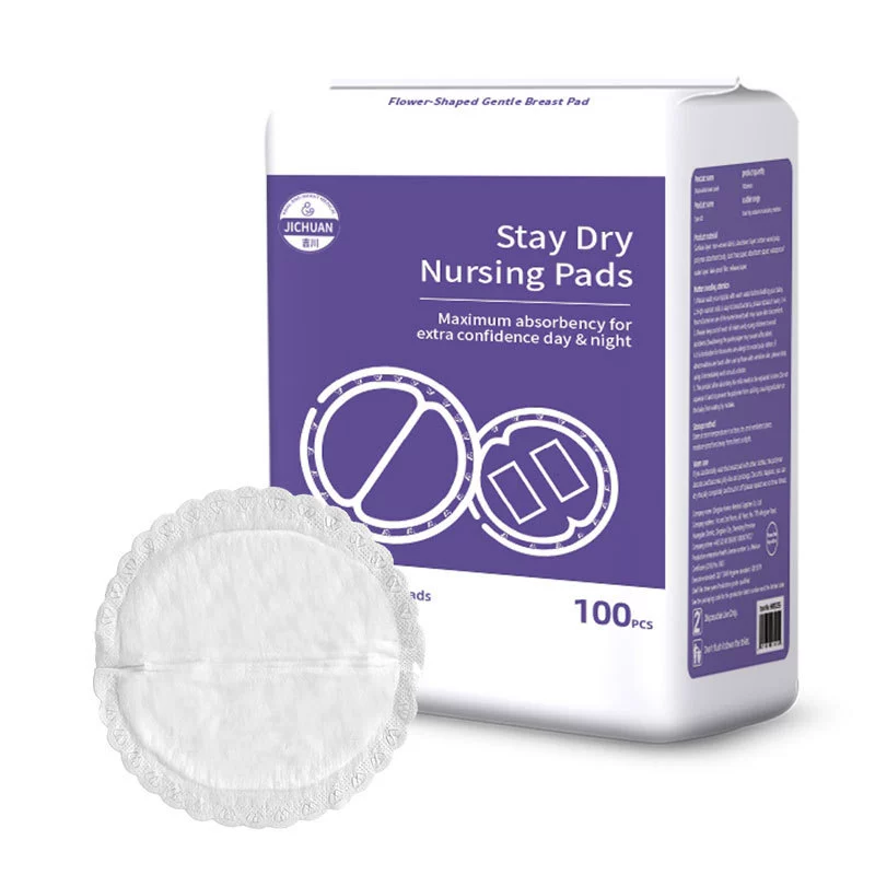 Disposable breathable breast pads for breastfeeding for nipples, 100 pieces