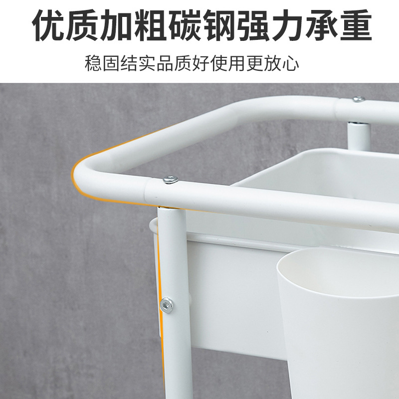 2021新款小推车厨房客厅落地式多层置物架室内多功能收纳整理架子