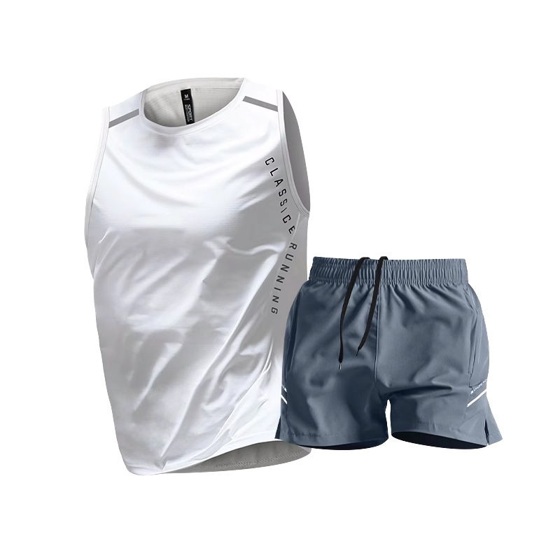 Hielo running suit hombre chaleco de verano velocidad ropa de entrenamiento de baloncesto de maratón ropa de fitness