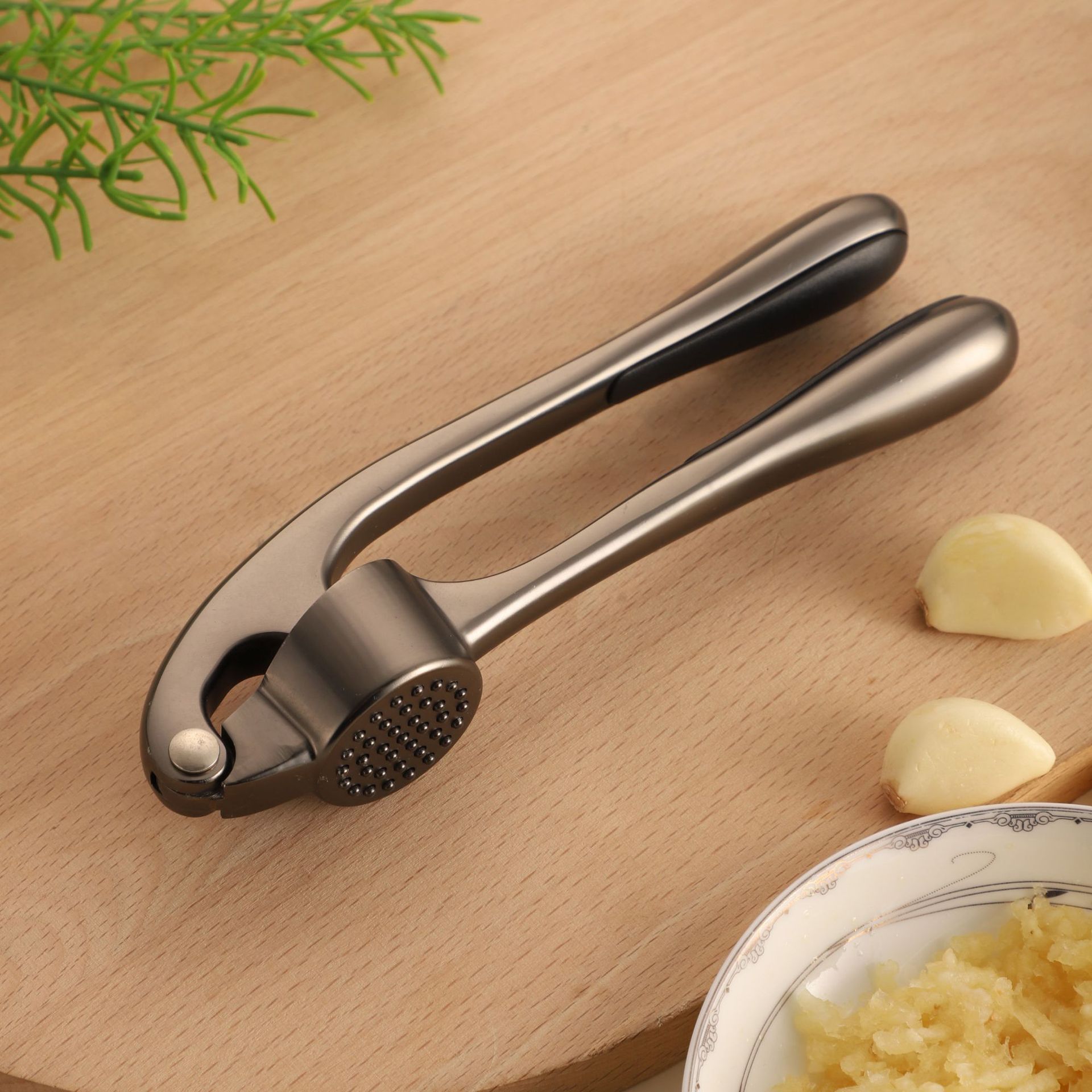 Artefacto de prensa de ajo de puré transfronterizo, cocina