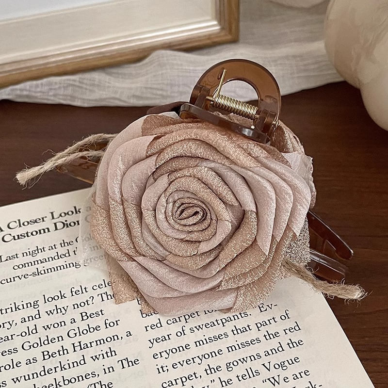 Clip de agarre de rosas de flores grandes de doble Cara.