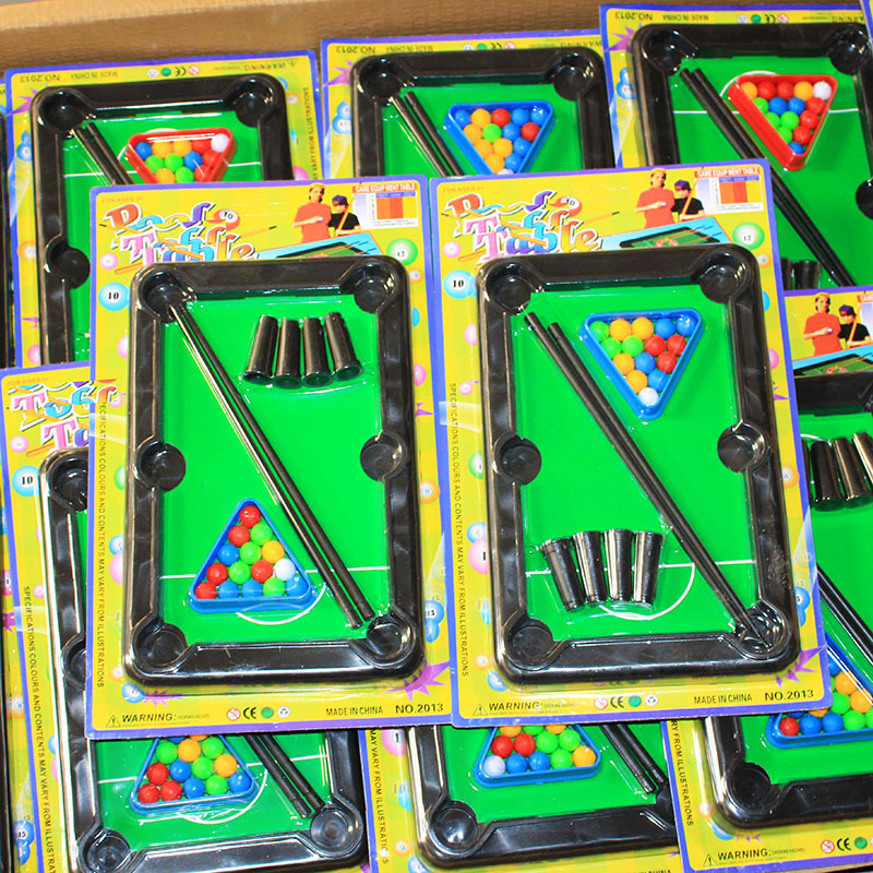 临沂玩具批发迷你台球桌双人竞技比赛投球玩具打台球礼品2元百货