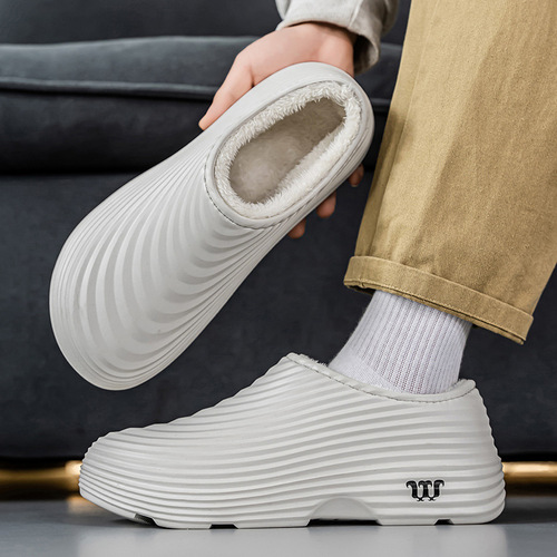 Wrapped cotton slippers, chef's shoes, waterproof kitchen shoes, slip-on, non-slip, labor protection work shoes, non-slip and wear-resistant