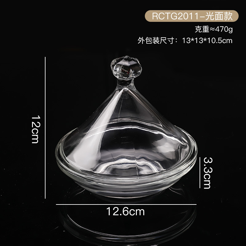 Jarra de caramelo de vidrio vintage transparente de almacenamiento de joyas jarra Mongol de vidrio bolsa candelabro ins accesorios de foto jarra de almacenamiento