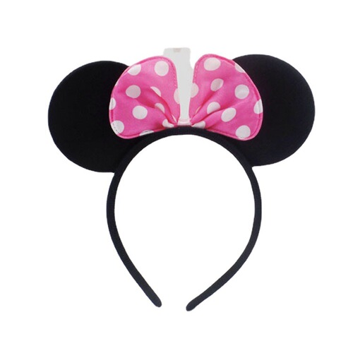 Minnie Bow Headband Performance Costume Mickey Headband Mickey Mouse Headband Children's Day Props Girl Hair Accessory Batch