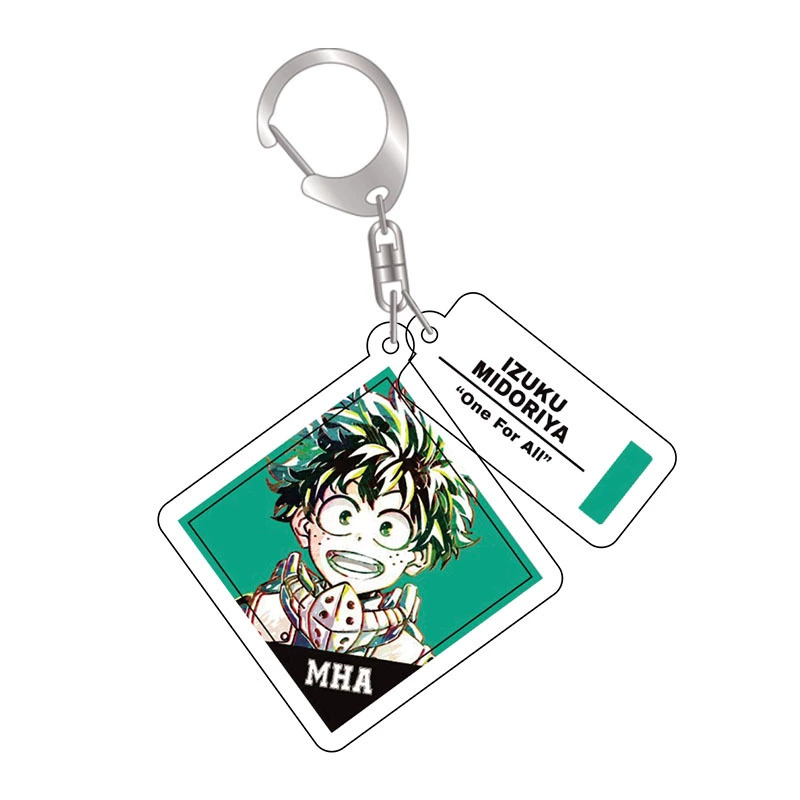 Аниме My Hero Academia, двусторонний акриловый брелок, Зеленая долина, длинная взрывная и бомбардированная Jelly Trade