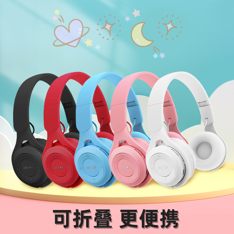 Cross-border hot Y08 headset wireless Bluetooth headset macaron multi-color children's headset factory direct dedicated