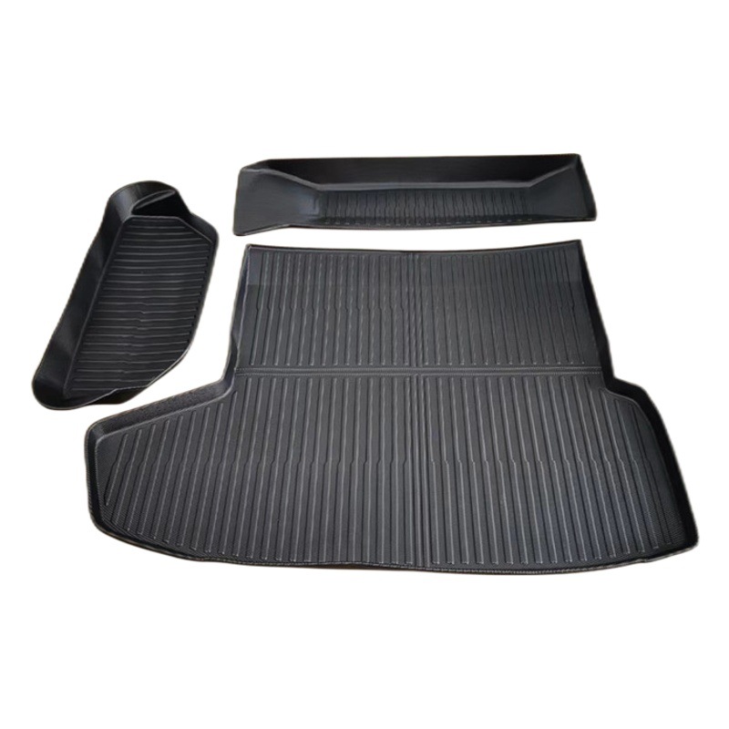 Cross-border US MODELO S 2021-2024tpe caja trasera del coche estera caja de almacenamiento de 3 piezas TPE pie estera