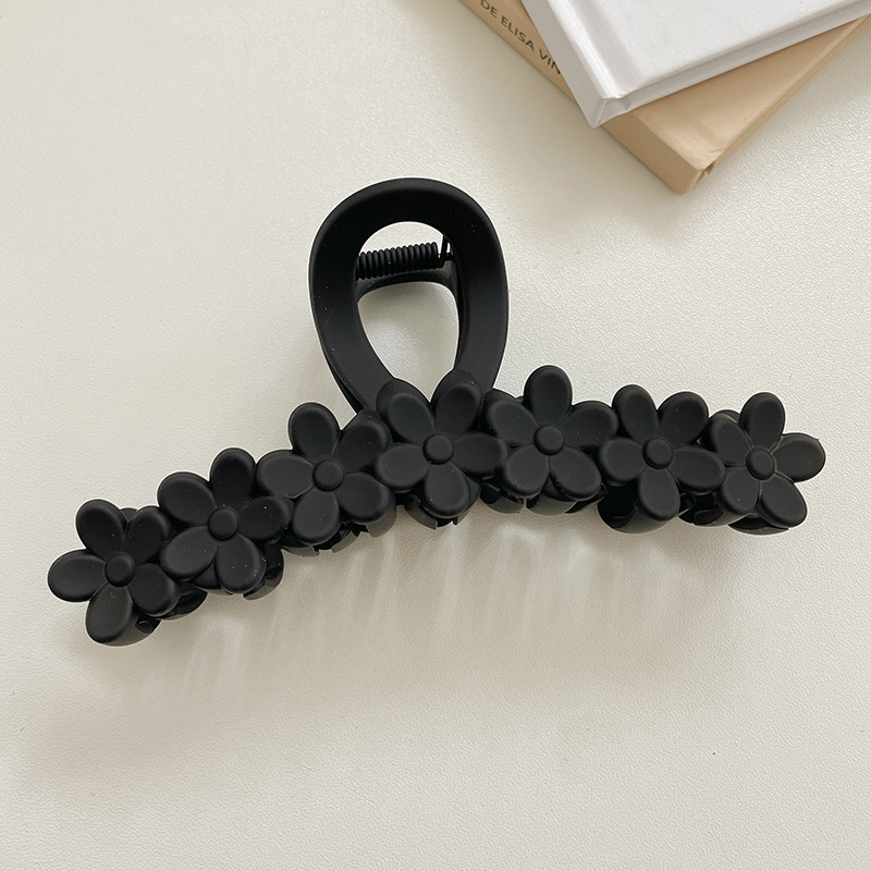 Pinza para el cabello en la parte posterior de la cabeza negra Clip de tiburón grande para mujer 2025 nuevo clip de agarre de sensación de alta calidad para el cabello, accesorio para el cabello, clip para la cabeza