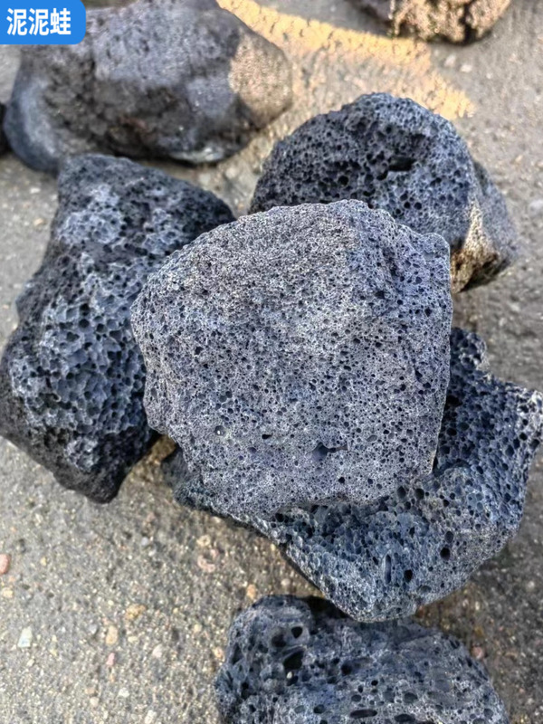 Black volcanic stone large villa garden landscaping cage cloud rock particles 1-80cm fish tank pool lava stone
