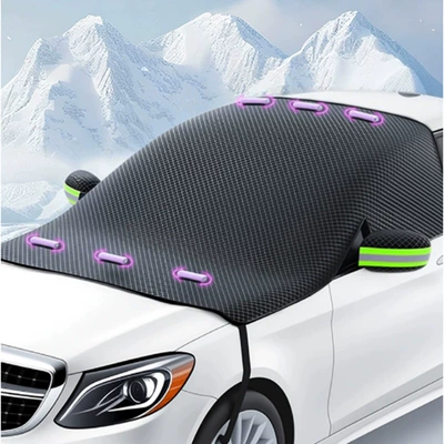 Thickeneded Magnet, Windproof and Waterproof – Car snow shield - green-ear-snow-shield-b-320g