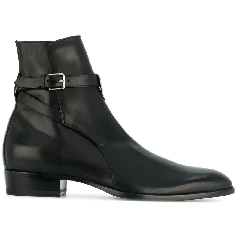 Трансграничная Внешняя торговля Летние ботинки CHELSEA ручной работы CHELSEA Мужские ботинки из воловьей кожи с заостренной пряжкой, европейские и американские Ботинки Martin