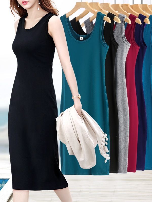 Black dress sleevless