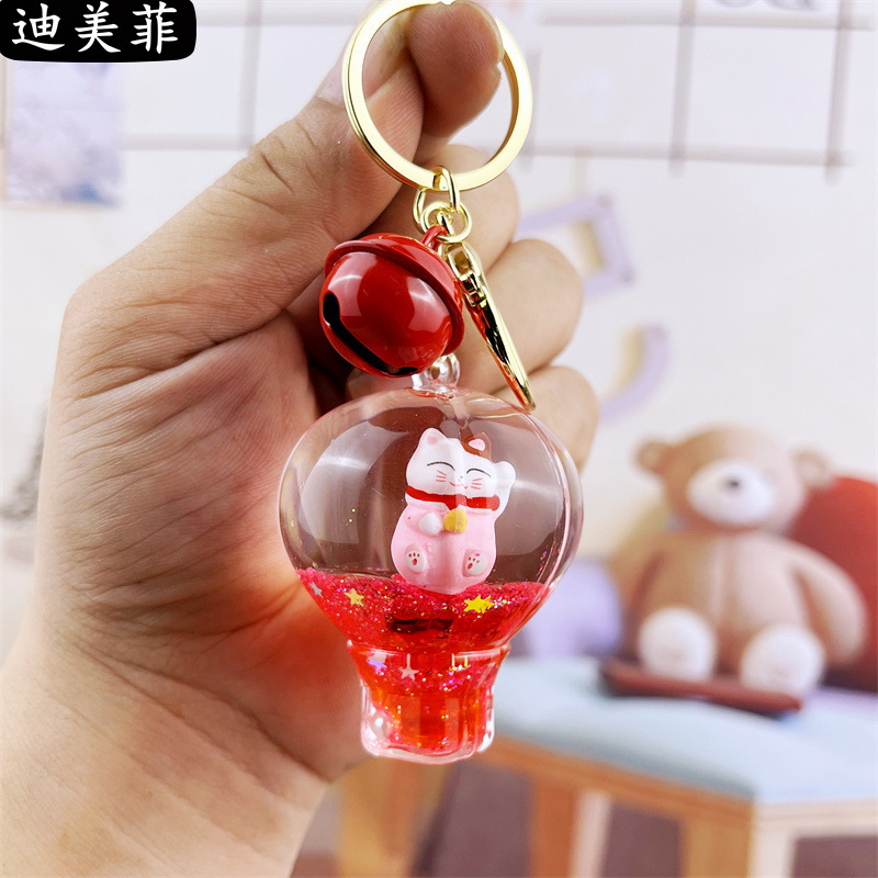 Globo de aire caliente rosa Lucky Cat-Red