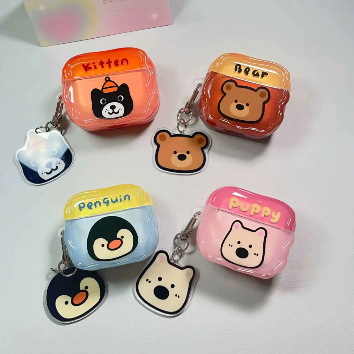 Cartoon West Highland Penguin Is Suitable for Apple AirPods 4 Earphone Case Protective Cover Pro3 Generation Bluetooth Earphone Case