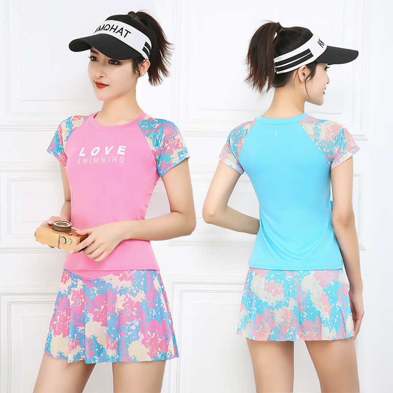 New Children's Swimsuit for Girls, Middle and Large Children, Split Sports Swimming Suit, Student Hot Spring Swimsuit