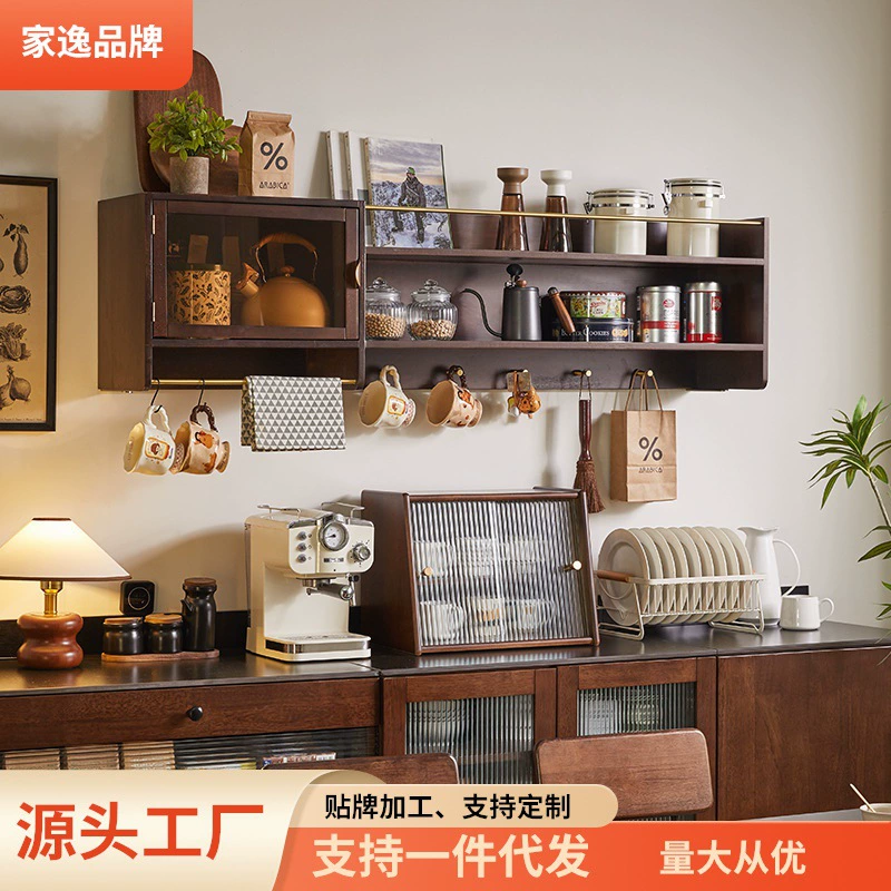 Домашняя мебель скандинавский шкаф из массива дерева настенный шкаф для гостиной ретро настенный шкаф стеклянный шкаф для кухни настенный шкаф