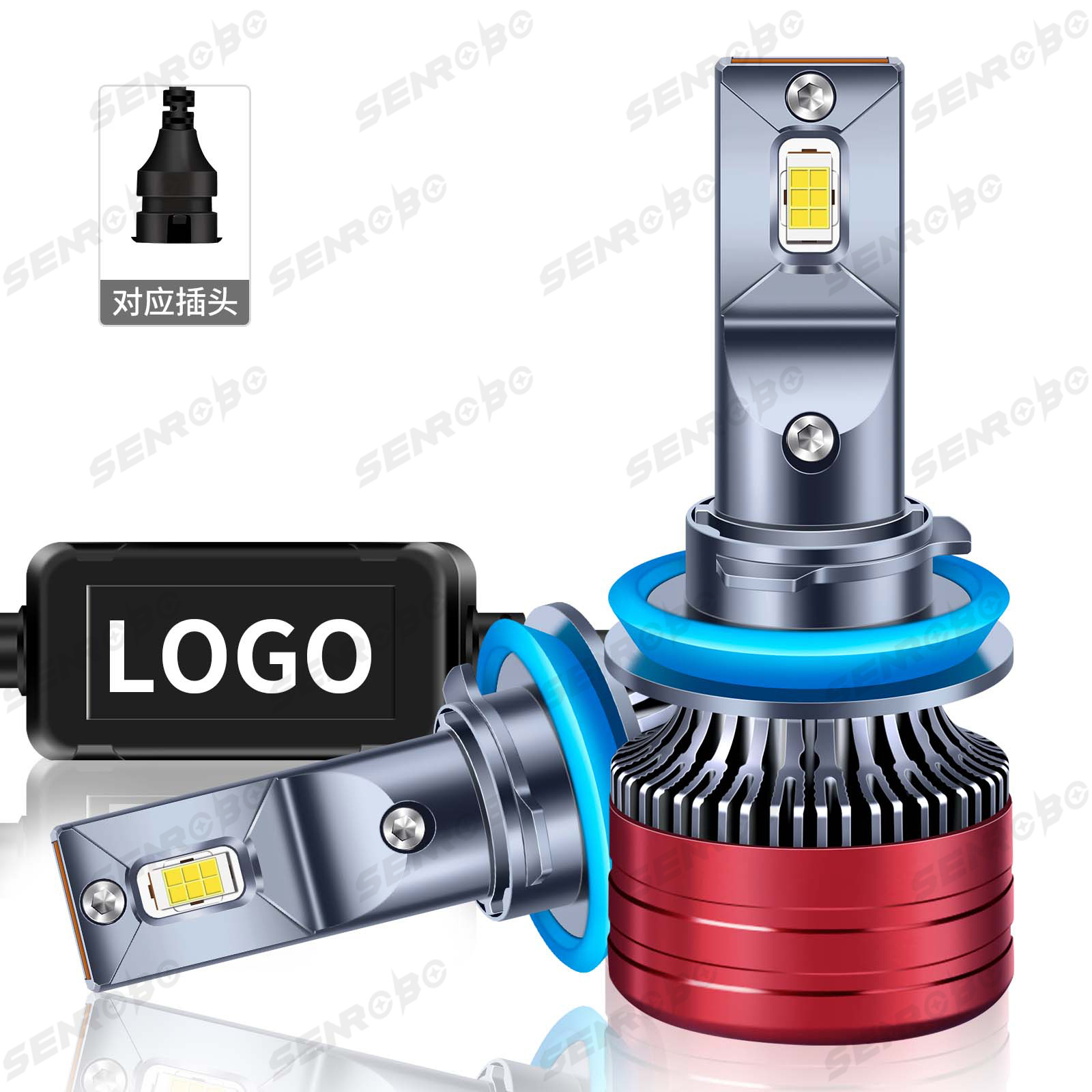 Faros delanteros modificados explosivos transfronterizos faros LED de coche H1 H4 H7 9005 9006 luces LED de coche image 10