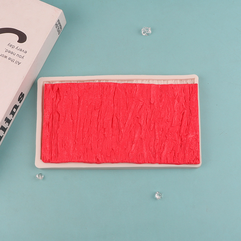 Fondant molde de silicona corteza textura frontera pastel chocolate DIY epoxi utensilios para hornear en stock