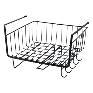 Factory Wholesale Household Kitchen Cabinet Partition Hanging Basket Hanging Storage Basket Wardrobe Storage Rack Storage Rack
