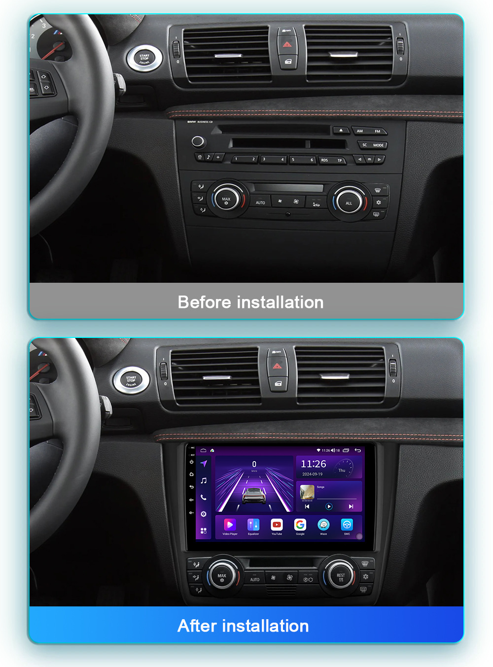 Cross-Border Suitable for 04-11 Android Large-Screen Bmw 1 Series E87 Car Gps Navigation Reversing Image All-In-One Machine