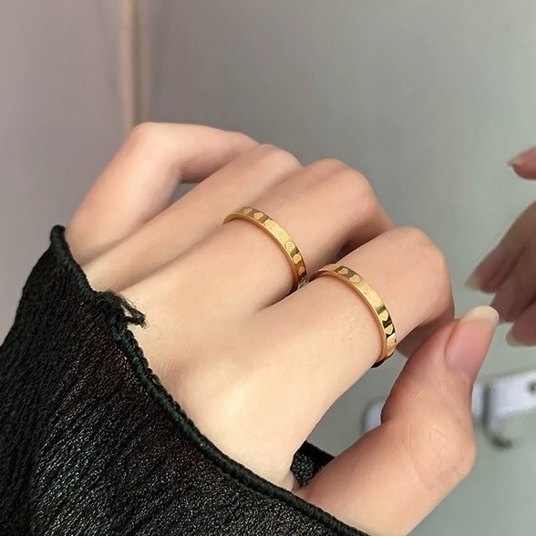 Shajin anello in oro anello da donna moda raffinata amore cnc anello placcato oro live_voghion.com
