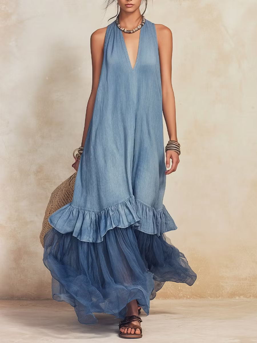 summer lace comfortable dress for leisure