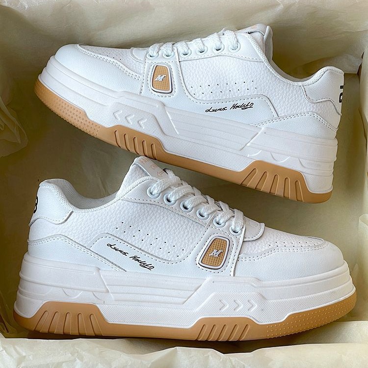 Zapatos Negros de Suela Gruesa Estilo Chanel de Meilade para Mujer, Primavera 2025, Nuevas Zapatillas Deportivas Retro Alemanas Versátiles para Estudiantes.