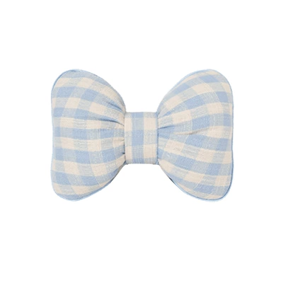 Seat cushion, seat cover — Car Interior Decoration Seat Cover - plaid-bow-headrest-blue